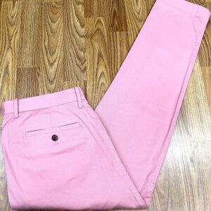 33x32 J.CREW SLIM FIT COTTON/SPANDEX PANTS LIGHT PINK Sz 33W x 32L
